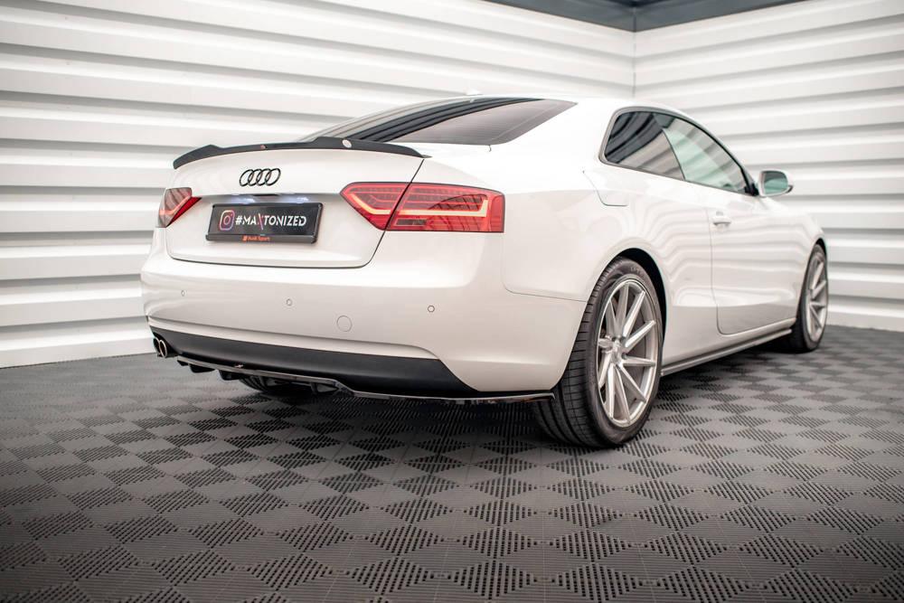 Zentraler Hinterer Splitter für Audi A5 8T Coupe Facelift von Maxton Design