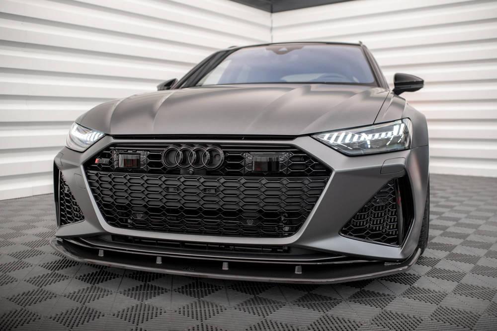 Carbon Front Lippe / Front Splitter / Frontansatz für Audi RS6 C8 von Maxton Design