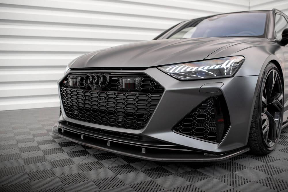 Carbon Front Lippe / Front Splitter / Frontansatz für Audi RS7 C8 von Maxton Design