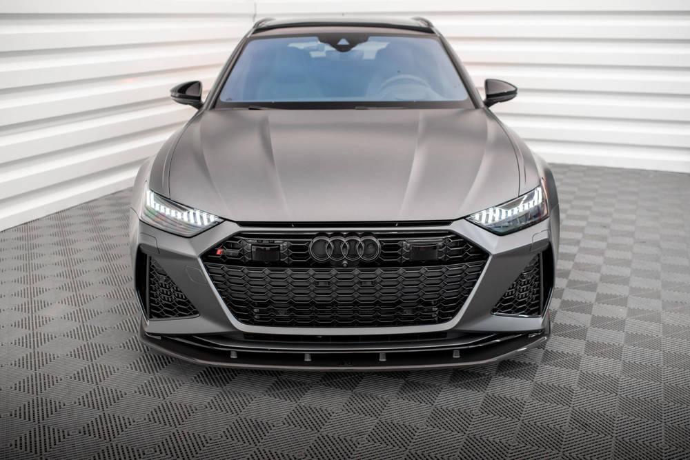 Carbon Front Lippe / Front Splitter / Frontansatz für Audi RS7 C8 von Maxton Design