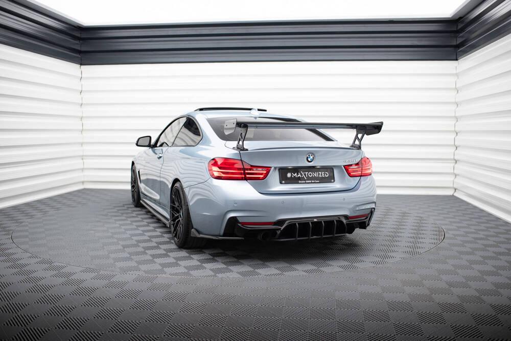 Carbon Heckspoiler mit Aufnahme Außen für BMW 4 Coupe F32 von Maxton Design