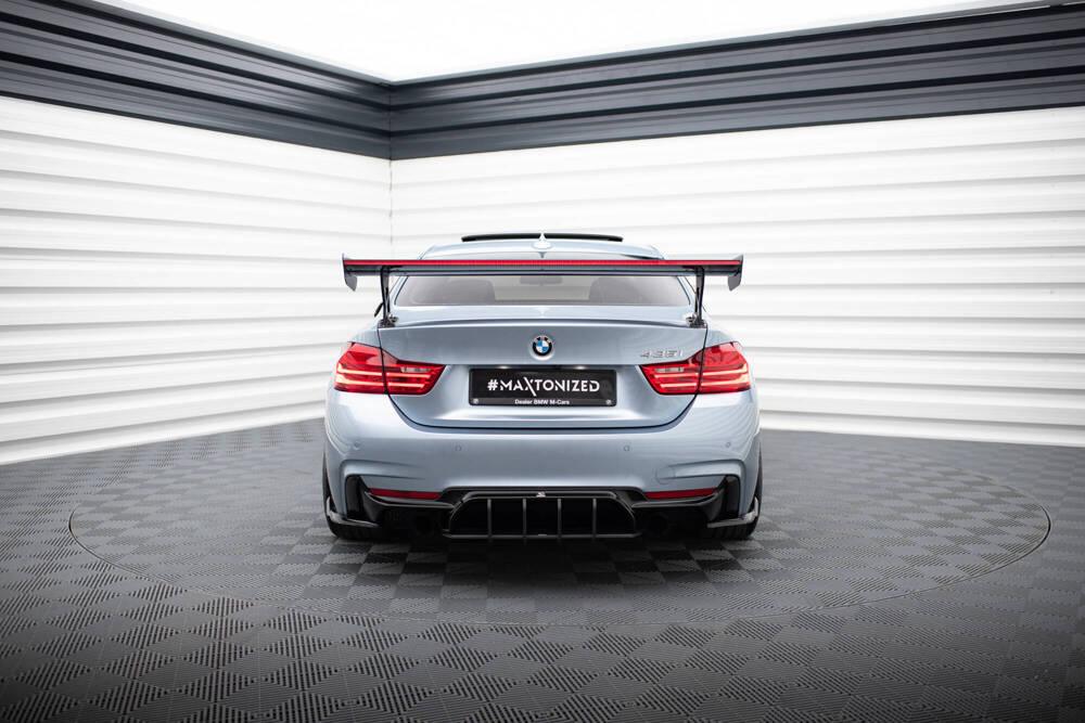 Carbon Heckspoiler mit Aufnahme Außen für BMW 4 Coupe F32 von Maxton Design