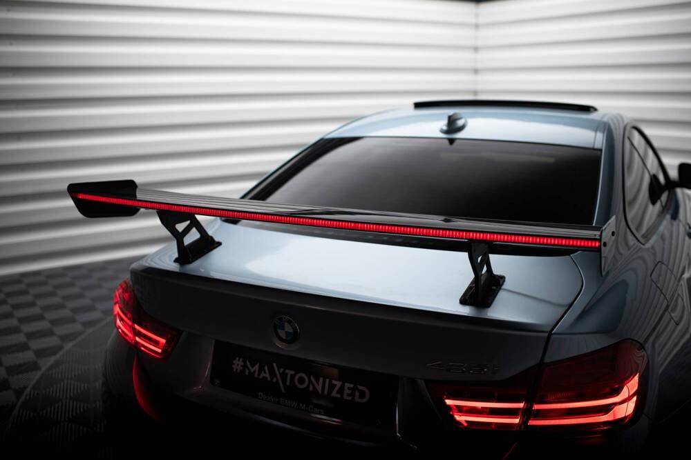 Carbon Heckspoiler mit Aufnahme Innen und LED-Licht für BMW 4 Coupe F32 von Maxton Design