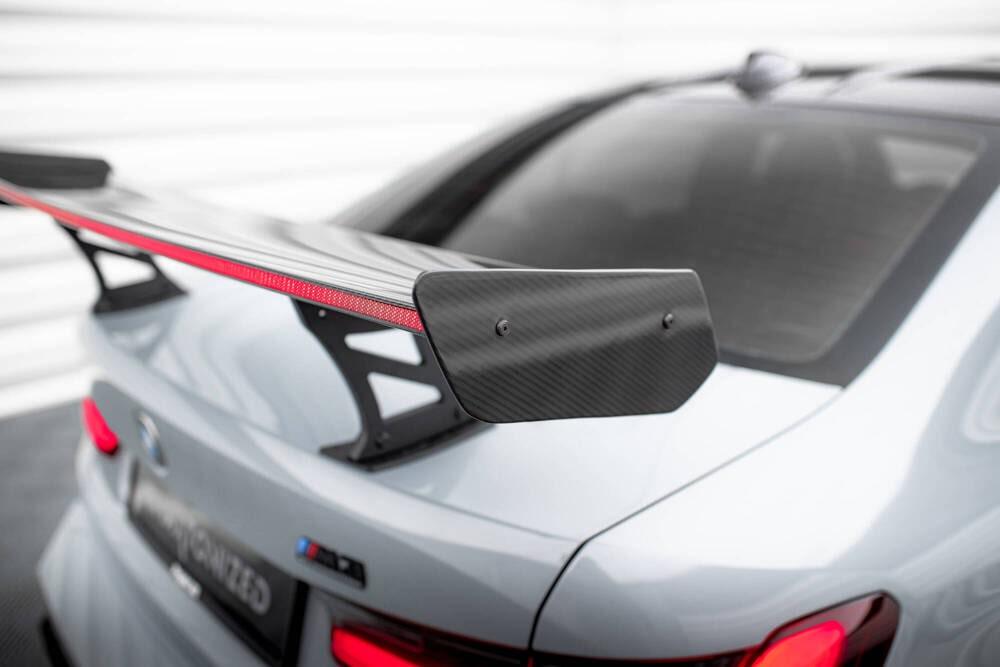 Carbon Heckspoiler mit LED Licht und Aufnahme innen für BMW M3 G80 von Maxton Design