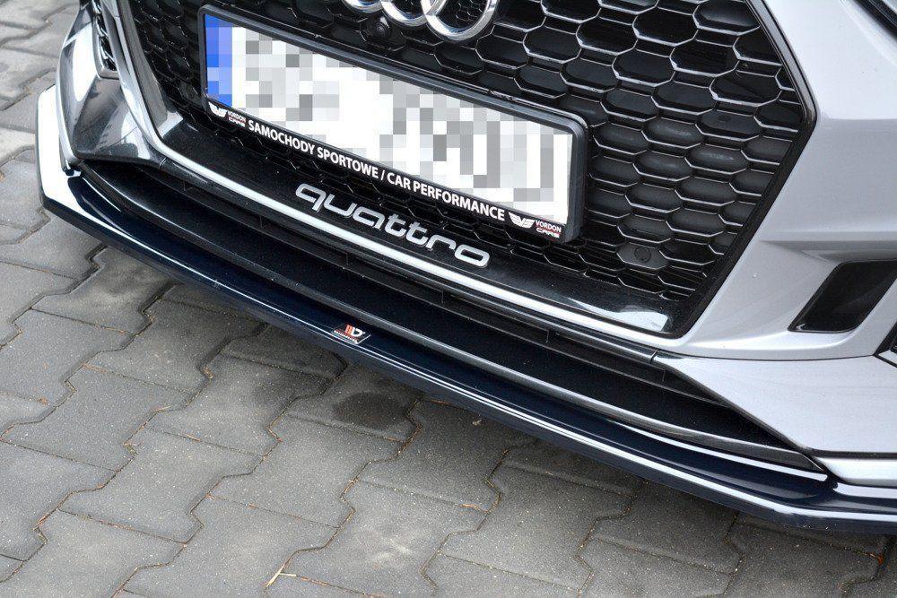 Front Splitter / Cup Schwert / Frontansatz für Audi RS5 F5 Coupe von Maxton Design