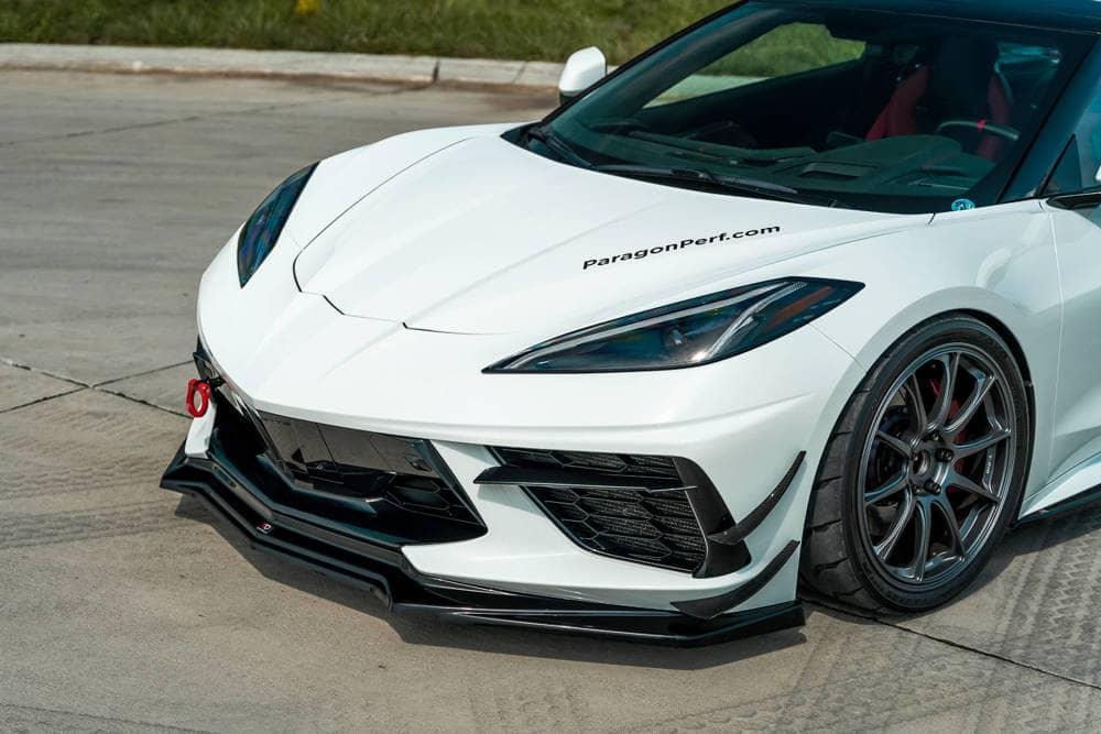 Front Splitter / Cup Schwert / Frontansatz für Chevrolet Corvette C8 von Maxton Design