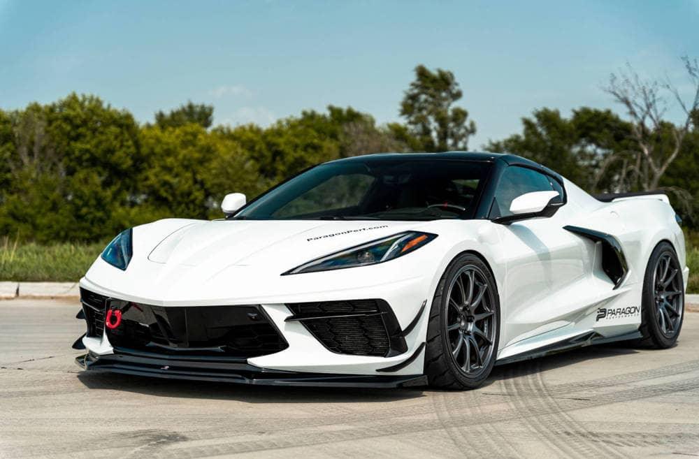 Front Splitter / Cup Schwert / Frontansatz für Chevrolet Corvette C8 von Maxton Design