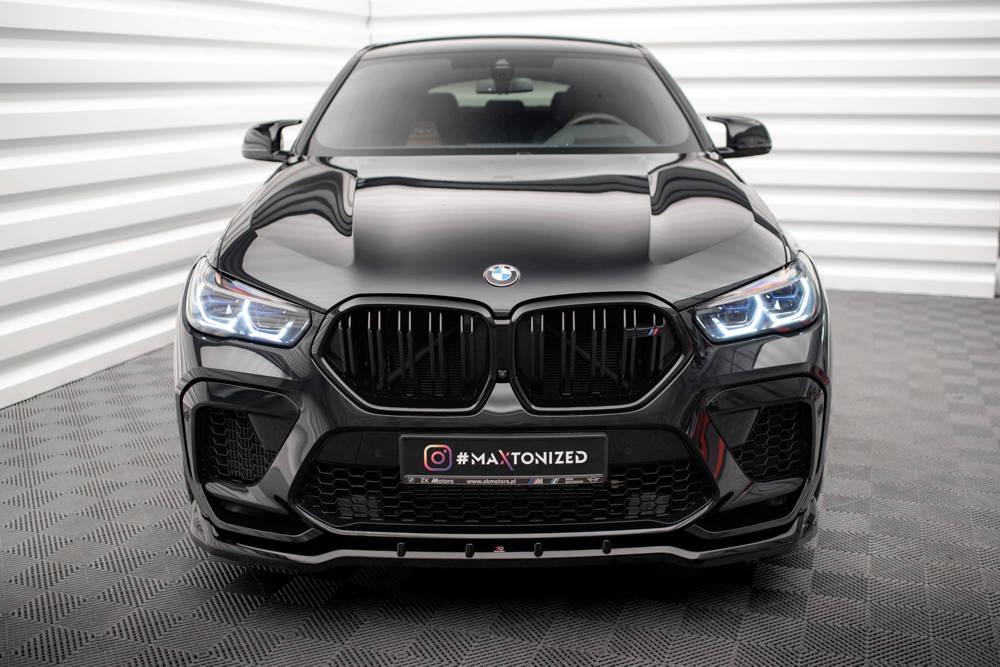 Front Lippe / Front Splitter / Frontansatz V.1 für BMW X6 M F96/G06 von Maxton Design