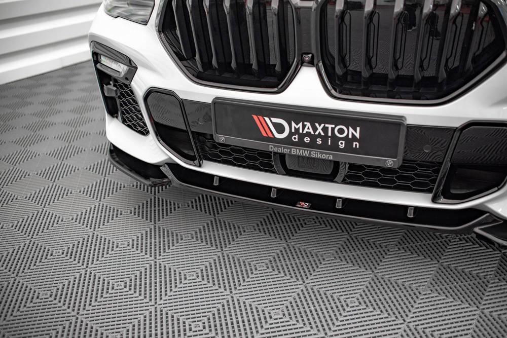 Front Diffusor / Front Splitter / Cup Schwert / Frontansatz V.1 für BMW X6 M-Paket G06 von Maxton Design