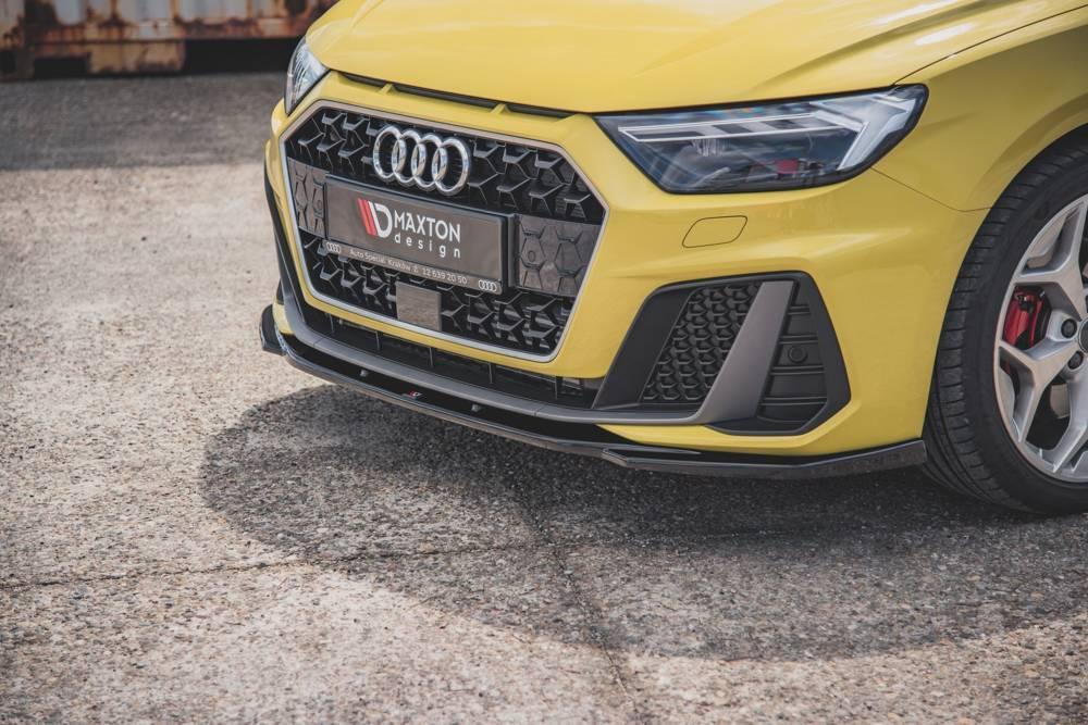 Front Splitter / Cup Schwert / Frontansatz V.2 für Audi A1 S-Line GB von Maxton Design