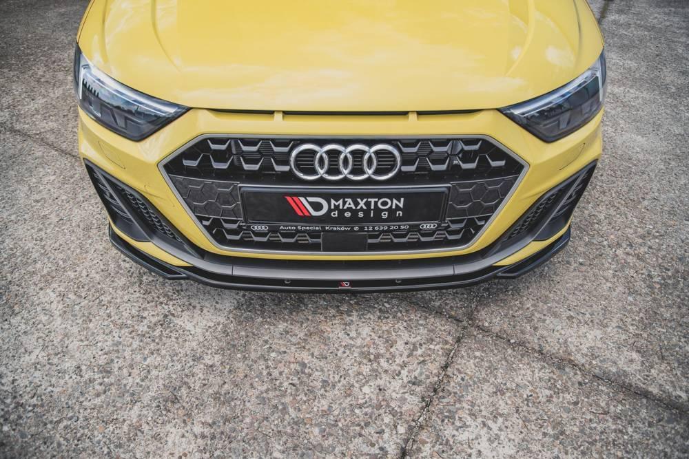 Front Splitter / Cup Schwert / Frontansatz V.2 für Audi A1 S-Line GB von Maxton Design