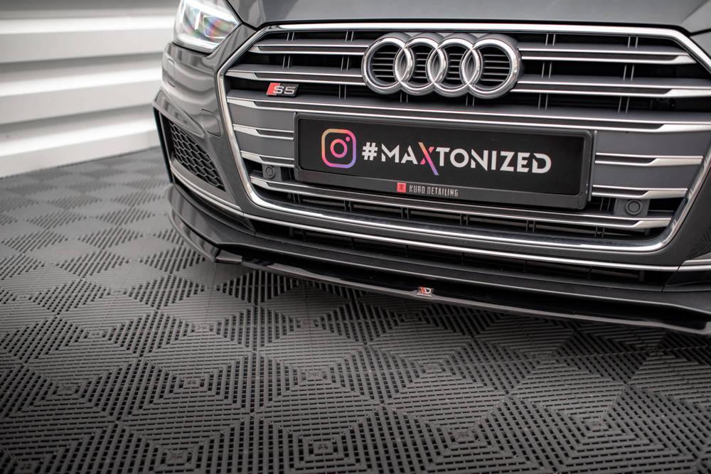 Front Lippe / Front Splitter / Frontansatz V.2 für Audi A5 S-Line F5 von Maxton Design