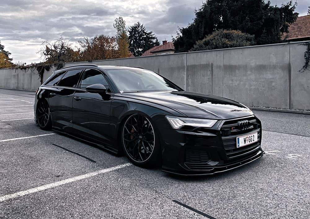 Front Diffusor / Front Splitter / Cup Schwert / Frontansatz V.2 für Audi A6 S-Line / S6 C8 von Maxton Design