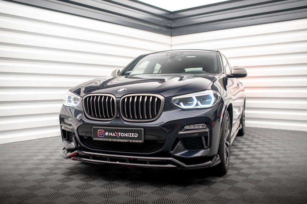 Front Lippe / Front Splitter / Frontansatz V.2 für BMW X4 G02 M-Paket von Maxton Design