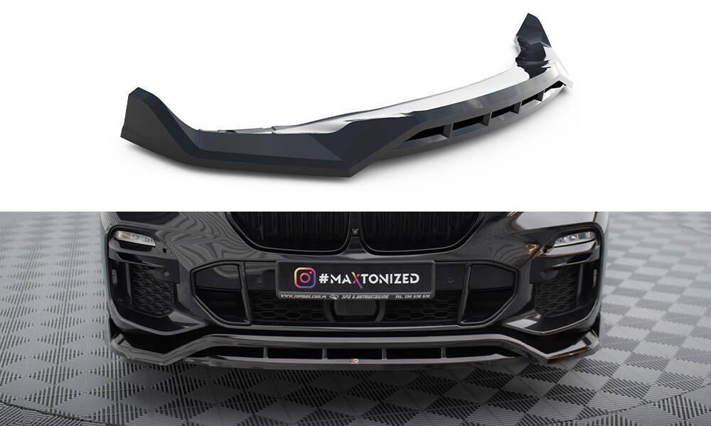 Front Lippe / Front Splitter / Frontansatz V.2 für BMW X5 G05 M-Paket von Maxton Design