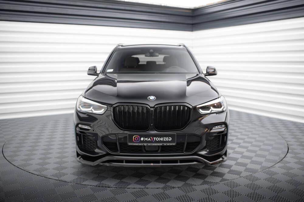 Front Lippe / Front Splitter / Frontansatz V.2 für BMW X5 G05 M-Paket von Maxton Design