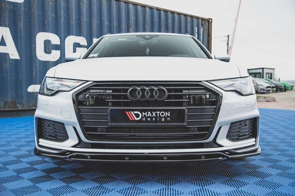 Front Diffusor / Front Splitter / Cup Schwert / Frontansatz V.3 für Audi A6 S-Line / S6 C8 von Maxton Design