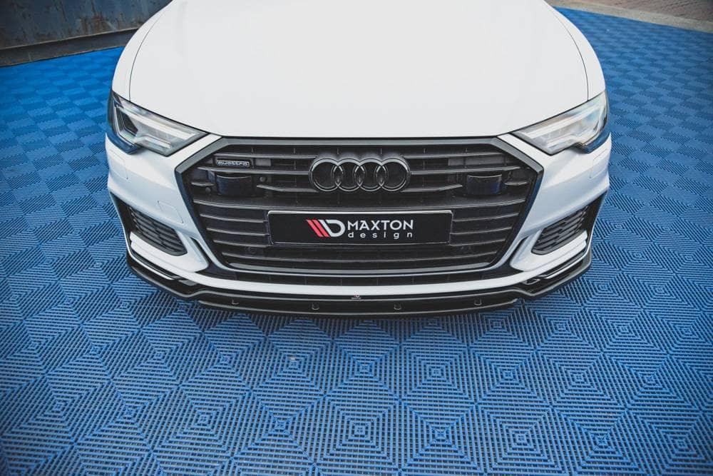 Front Diffusor / Front Splitter / Cup Schwert / Frontansatz V.3 für Audi A6 S-Line / S6 C8 von Maxton Design