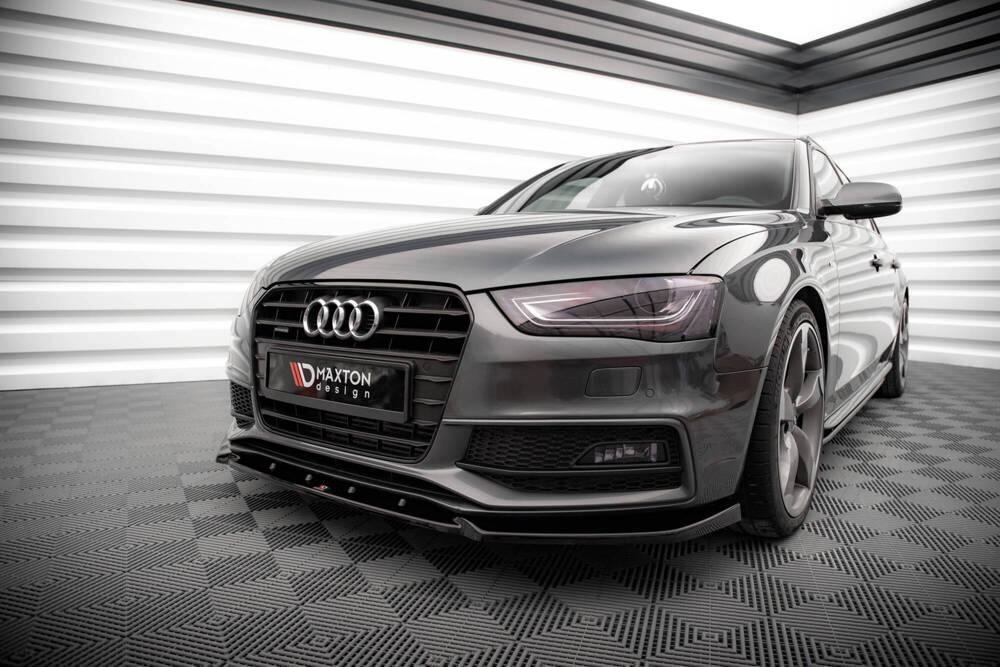 Front Lippe / Front Splitter / Frontansatz V.3 für Audi S4 B8 Facelift von Maxton Design