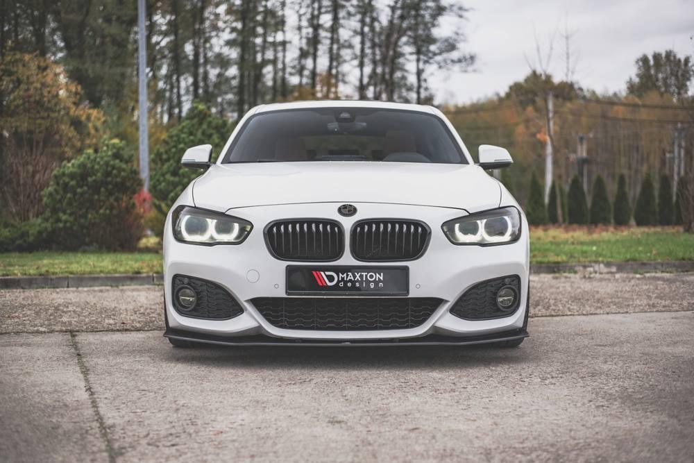 Front Splitter / Cup Schwert / Frontansatz V.3 Racing für BMW 1 F20 Facelift M-Paket / M140i von Maxton Design