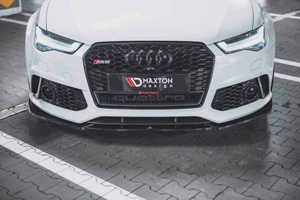 Front Lippe / Front Splitter / Frontansatz V.4 für Audi RS6 C7 von Maxton Design - UPGRADEMYCAR