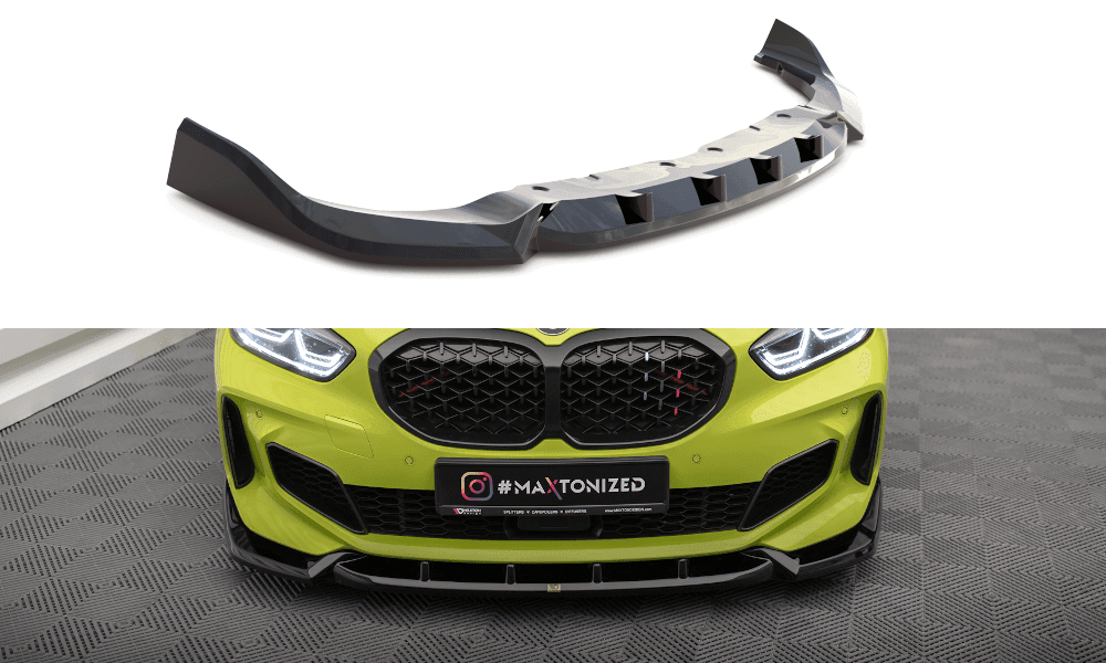 Front Lippe / Front Splitter / Frontansatz V.7 für BMW 1 F40 M-Paket / M135i von Maxton Design