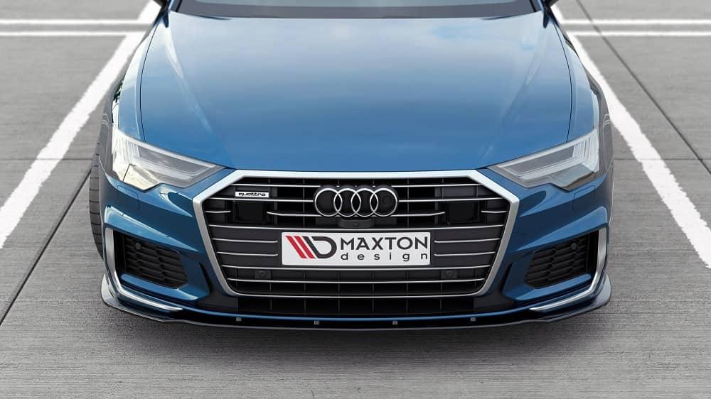 Front Diffusor / Front Splitter / Cup Schwert / Frontansatz V.2 für Audi A6 S-Line / S6 C8 von Maxton Design