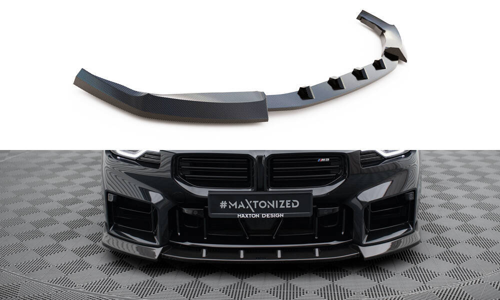 Carbon Front Lippe / Front Splitter / Frontansatz V.2 für BMW M2 G87 von Maxton Design