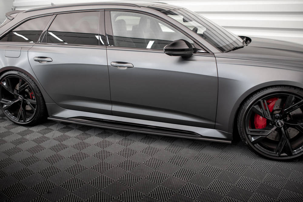 Carbon Seitenschweller Erweiterung für Audi RS6 C8 von Maxton Design