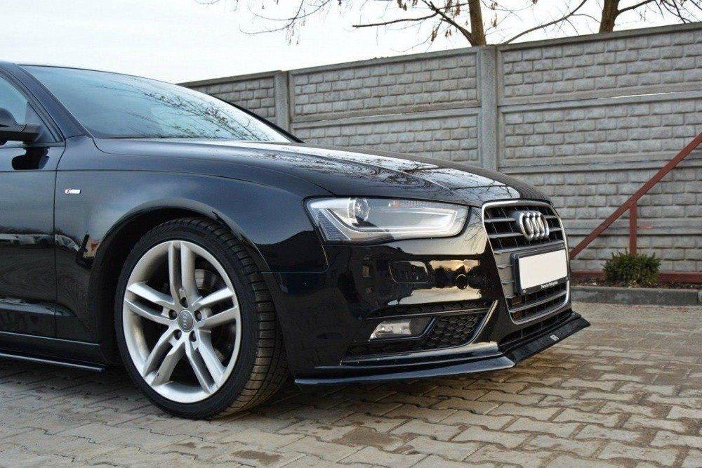 Front Splitter / Cup Schwert / Frontansatz V.2 für Audi A4 B8 Facelift von Maxton Design