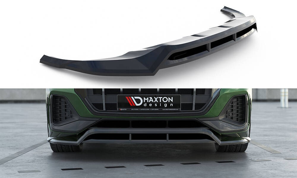 Front Lippe / Front Splitter / Frontansatz für Audi Q8 4M Facelift von Maxton Design