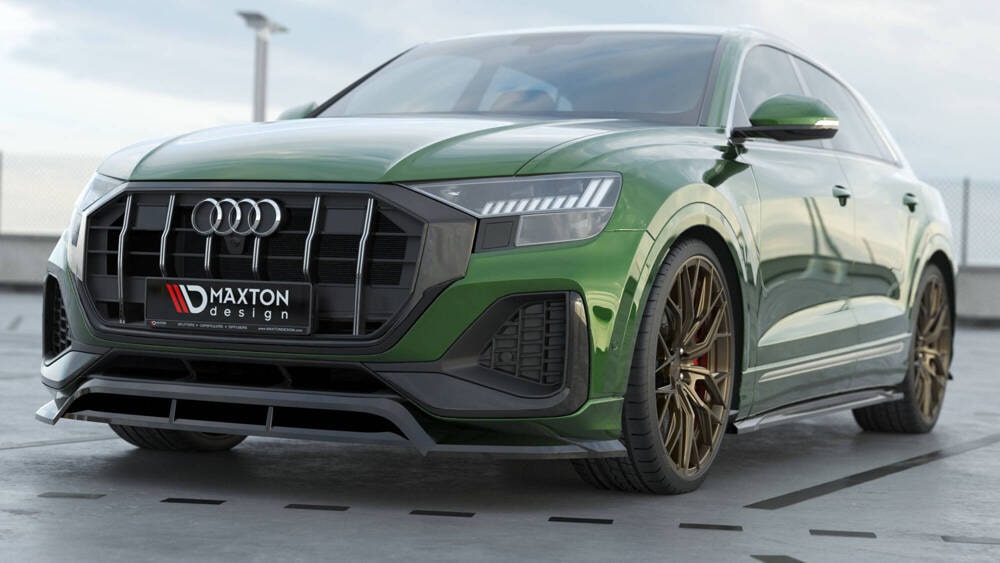 Front Lippe / Front Splitter / Frontansatz für Audi Q8 4M Facelift von Maxton Design