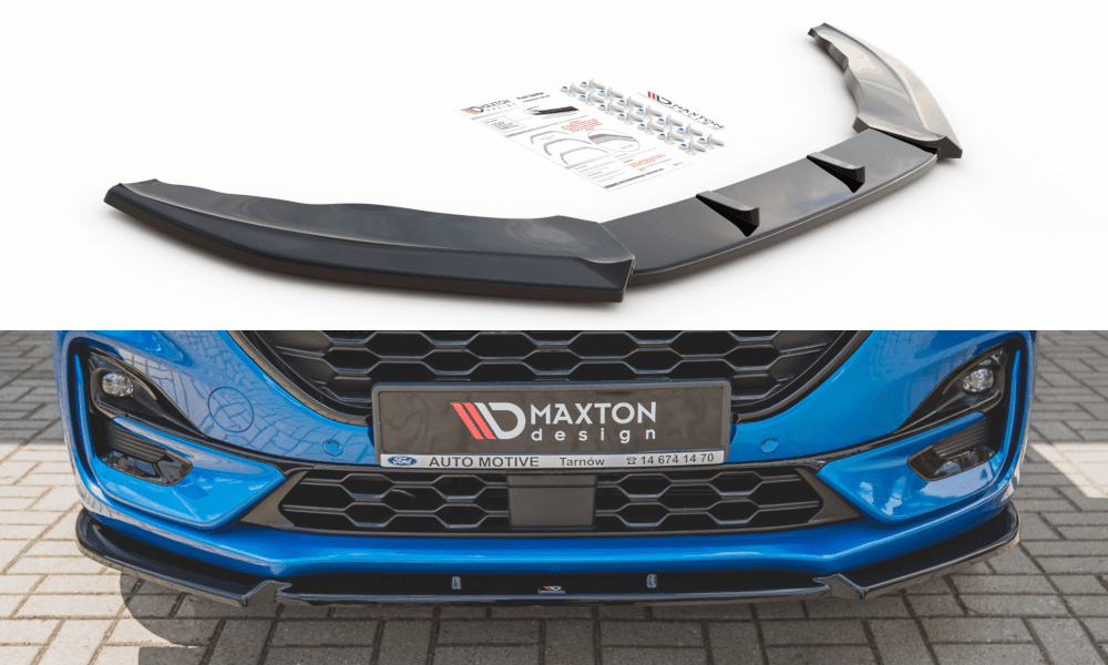 Front Splitter / Cup Schwert / Frontansatz für Ford Puma ST-Line von Maxton Design