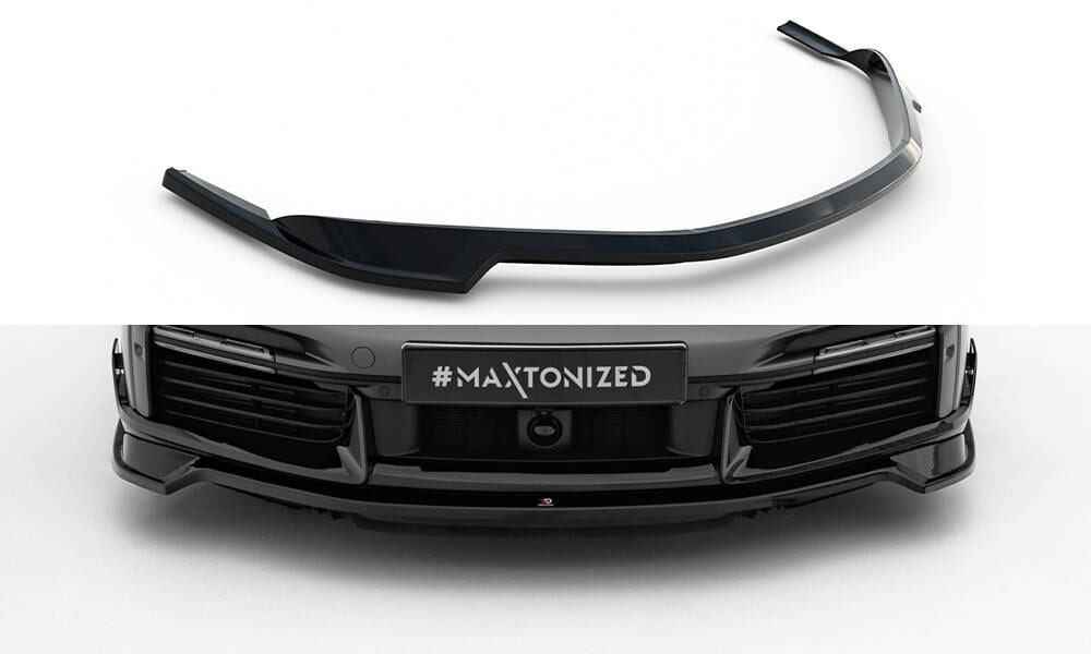 Front Lippe / Front Splitter / Frontansatz für Porsche 911 Turbo S Sport Paket 992 von Maxton Design