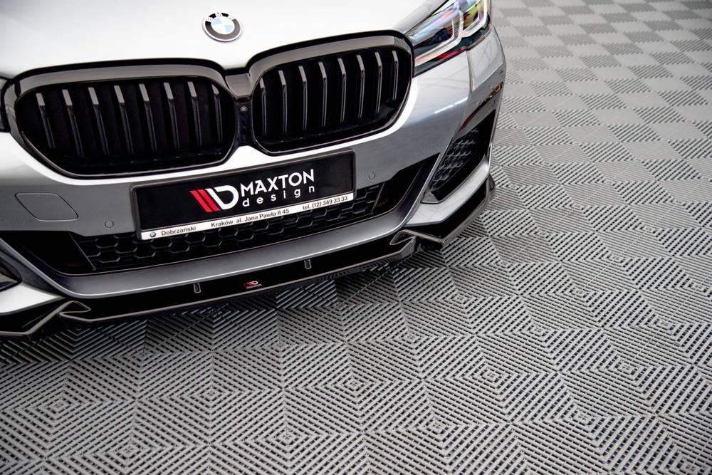 Front Diffusor / Front Splitter / Cup Schwert / Frontansatz V.1 für BMW 5er G30 Facelift M-Paket von Maxton Design