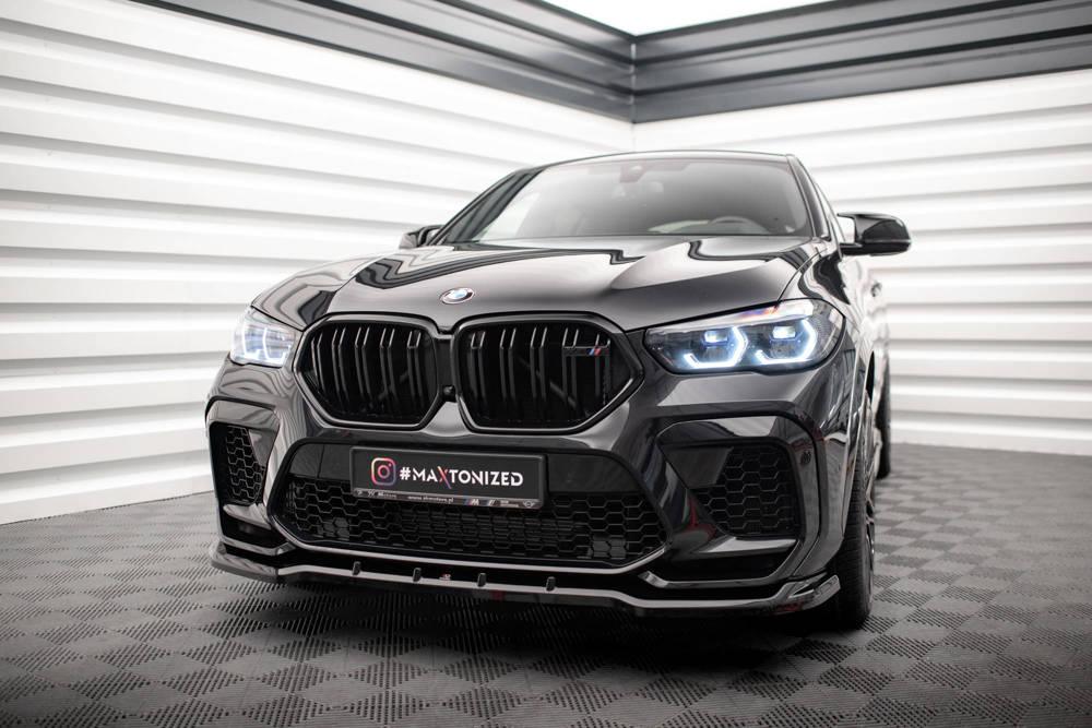 Front Lippe / Front Splitter / Frontansatz V.1 für BMW X6 M F96/G06 von Maxton Design