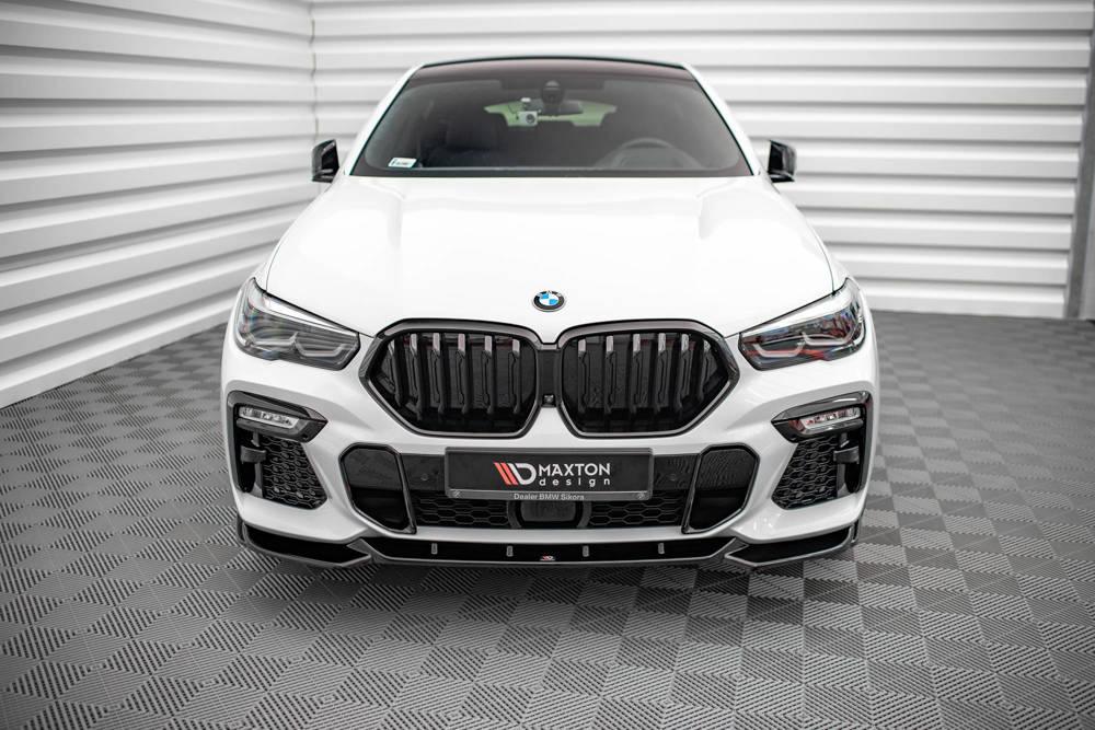 Front Diffusor / Front Splitter / Cup Schwert / Frontansatz V.1 für BMW X6 M-Paket G06 von Maxton Design