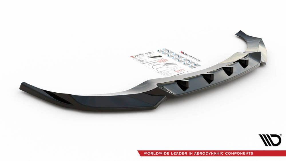 Front Diffusor / Front Splitter / Cup Schwert / Frontansatz V.1 für BMW X6 M-Paket G06 von Maxton Design