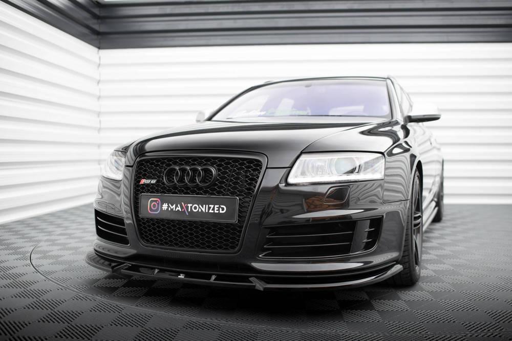 Front Lippe / Front Splitter / Frontansatz V.2 für Audi RS6 4F von Maxton Design