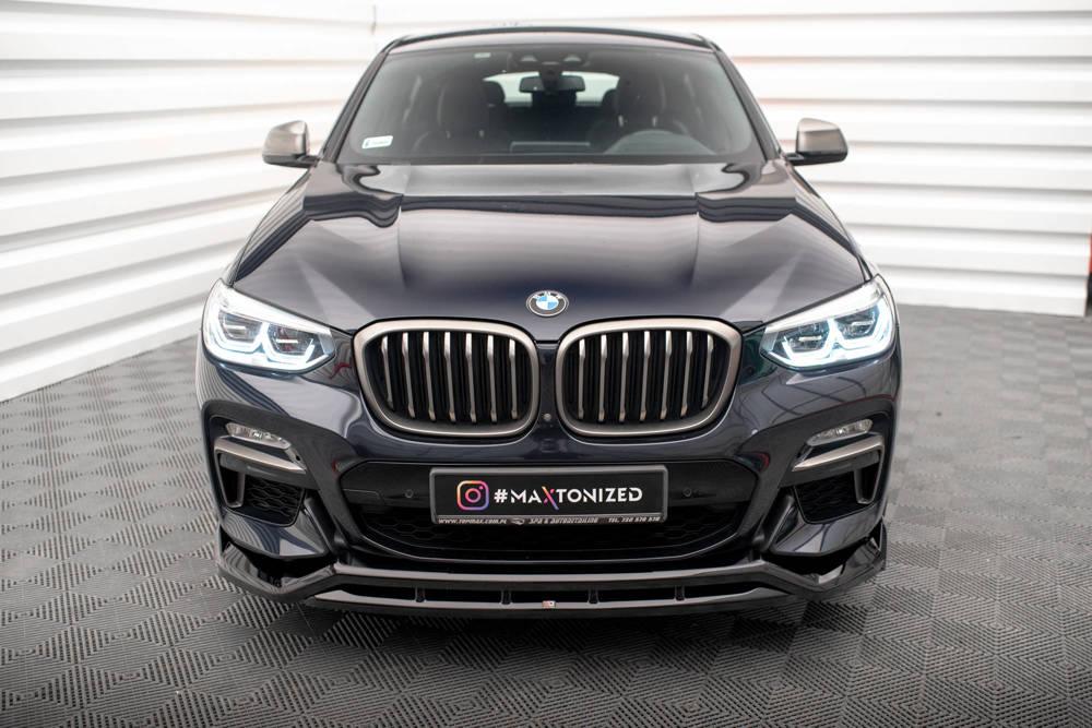 Front Lippe / Front Splitter / Frontansatz V.2 für BMW X4 G02 M-Paket von Maxton Design