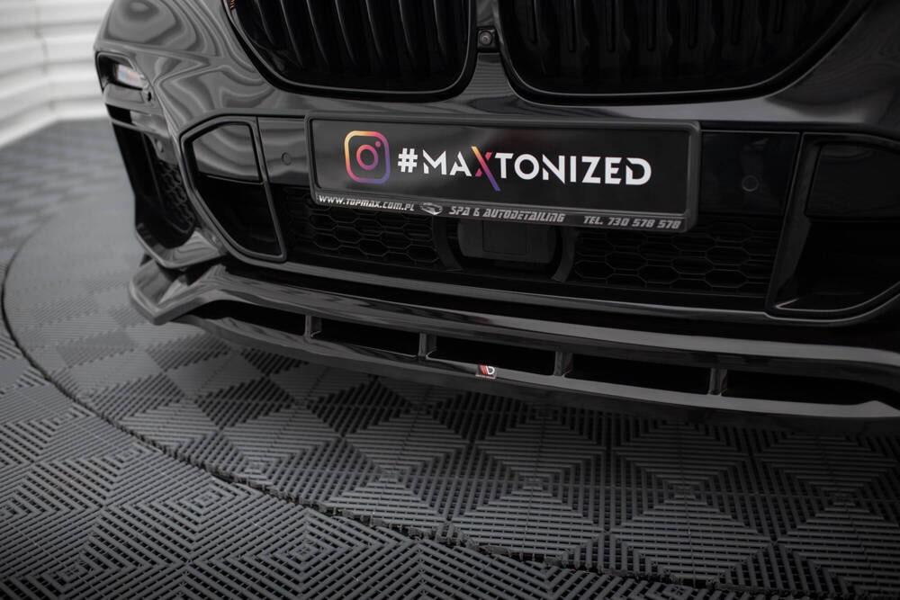 Front Lippe / Front Splitter / Frontansatz V.2 für BMW X5 G05 M-Paket von Maxton Design