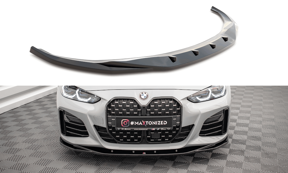 Front Lippe / Front Splitter / Frontansatz V.3 für BMW i4 M-Paket G26 von Maxton Design