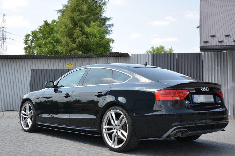 Seitliche Heck Diffusor Erweiterung für Audi A5 S-Line 8T Facelift Sportback von Maxton Design