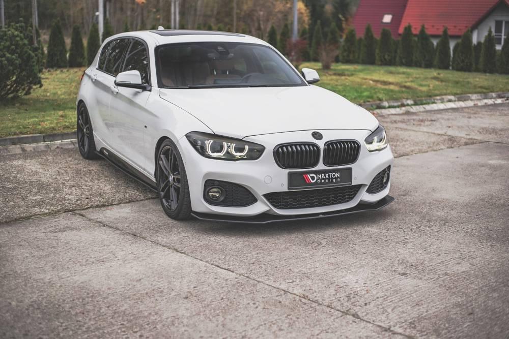 Front Splitter / Cup Schwert / Frontansatz V.3 Racing für BMW 1 F20 Facelift M-Paket / M140i von Maxton Design