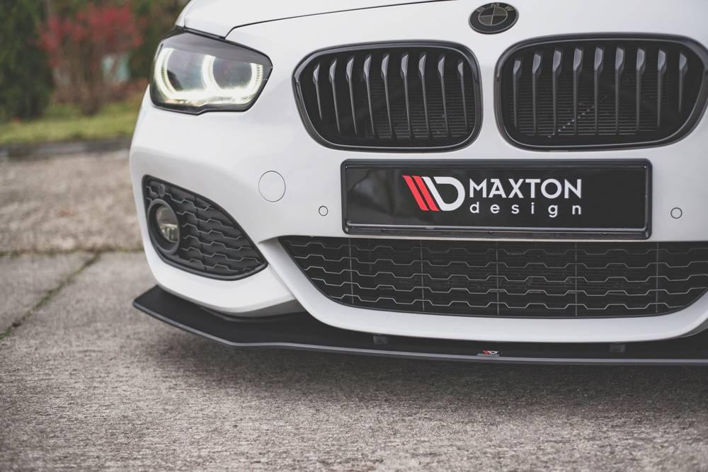 Front Splitter / Cup Schwert / Frontansatz V.3 Racing für BMW 1 F20 Facelift M-Paket / M140i von Maxton Design