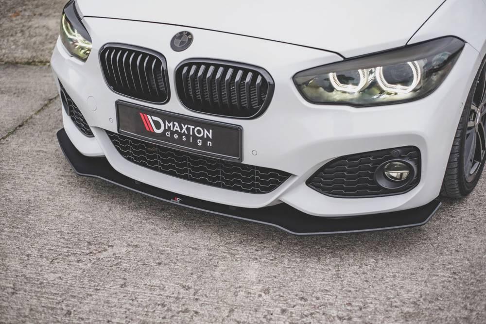 Front Splitter / Cup Schwert / Frontansatz V.3 Racing für BMW 1 F20 Facelift M-Paket / M140i von Maxton Design