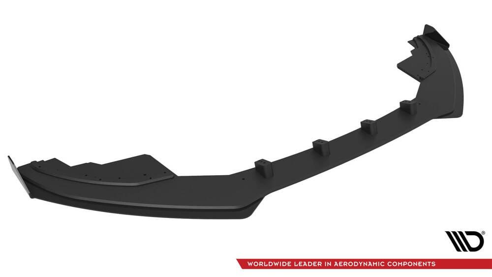 Front Lippe / Front Splitter / Frontansatz Street Pro mit Flaps für Audi A5 S-Line / S5 8T von Maxton Design