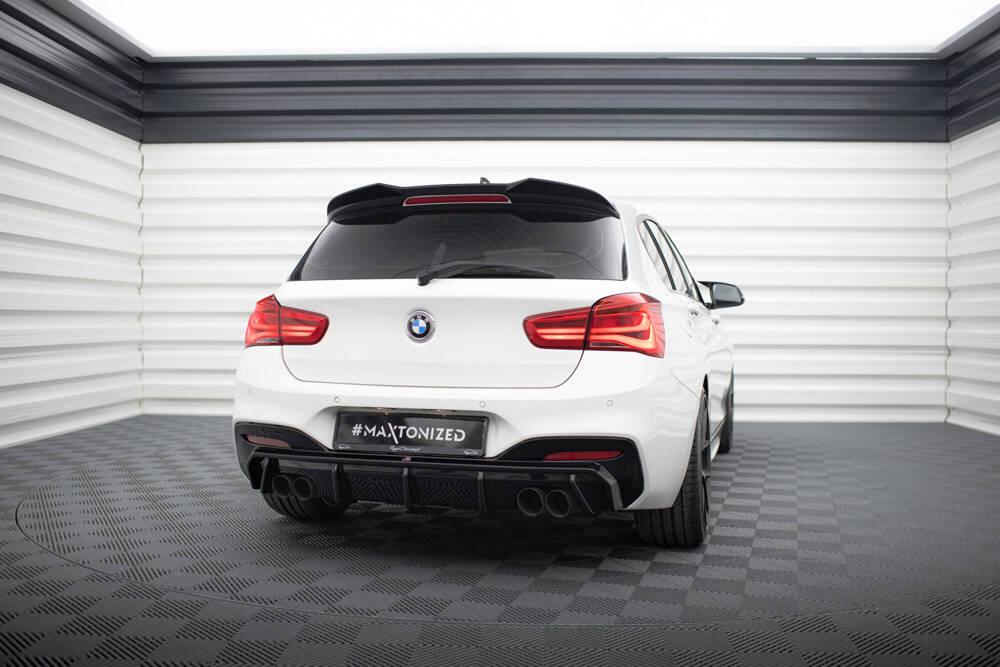 Heckdiffusor (Doppelflutig Links und Rechts) für BMW 1 M-Paket / M140i F20 Facelift von Maxton Design