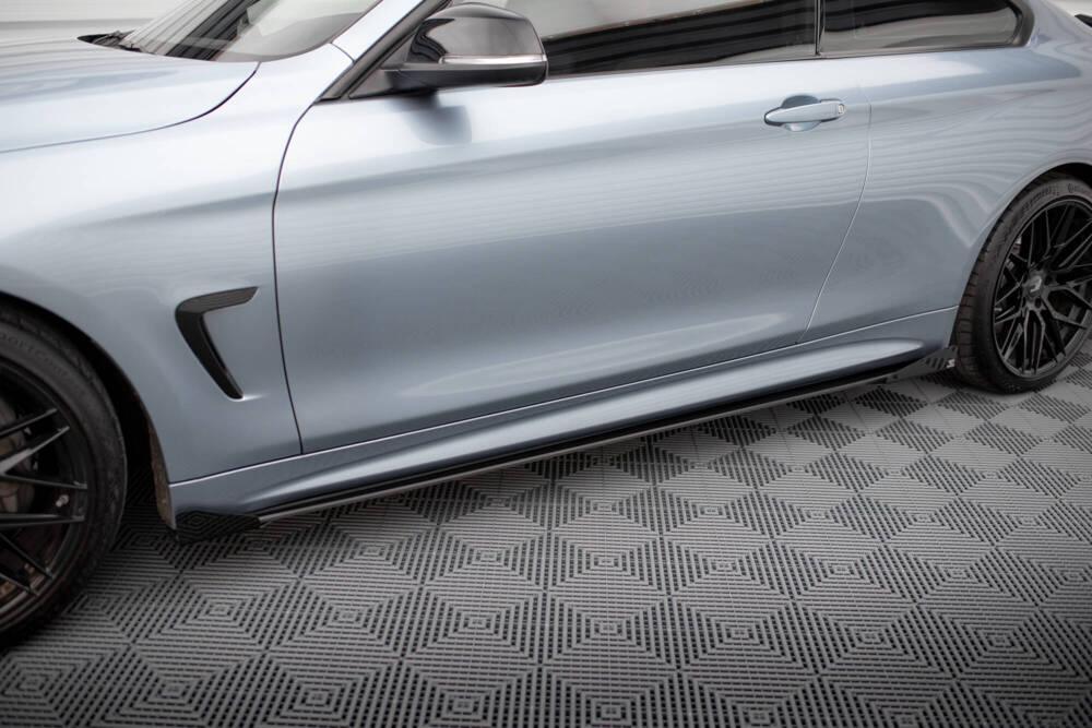 Seitenschweller Erweiterung Street Pro mit Flaps für BMW 4 F32 M-Paket von Maxton Design