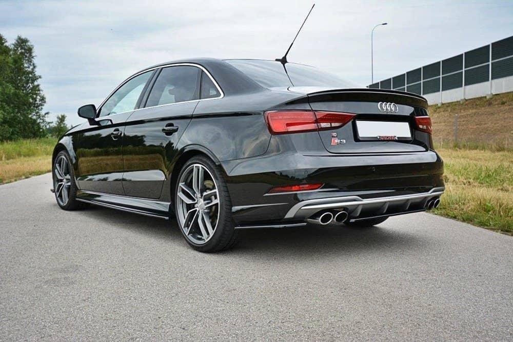 Seitliche Heck Diffusor Erweiterung für Audi A3 S-Line 8V Facelift Limousine von Maxton Design